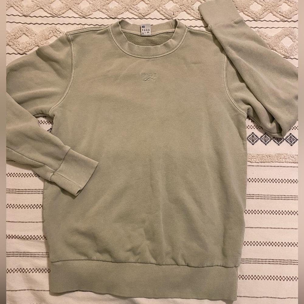 Sage colored Reebok long sleeve shirt size XS